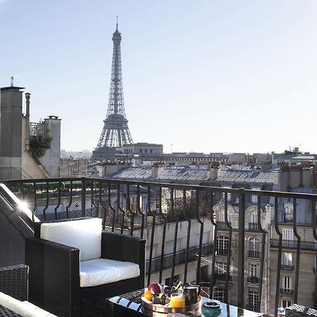Eiffel Tower View Leilighet Paris Eksteriør bilde